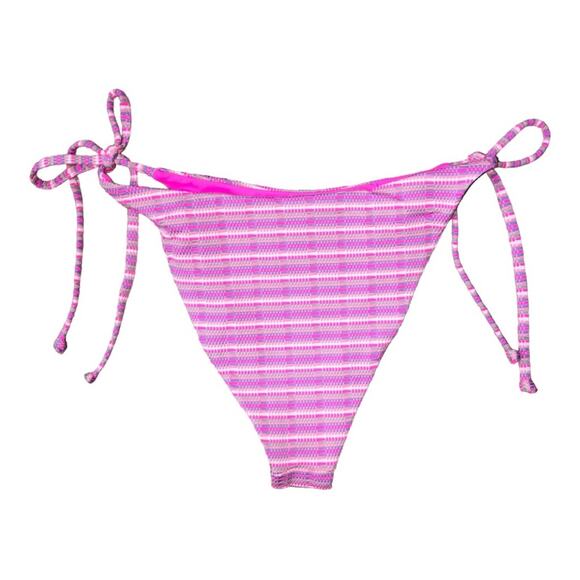 L*Space Bikini Swimsuit Brittany Top Lennox Bottom Electric Pink Stripe … - Picture 7 of 13